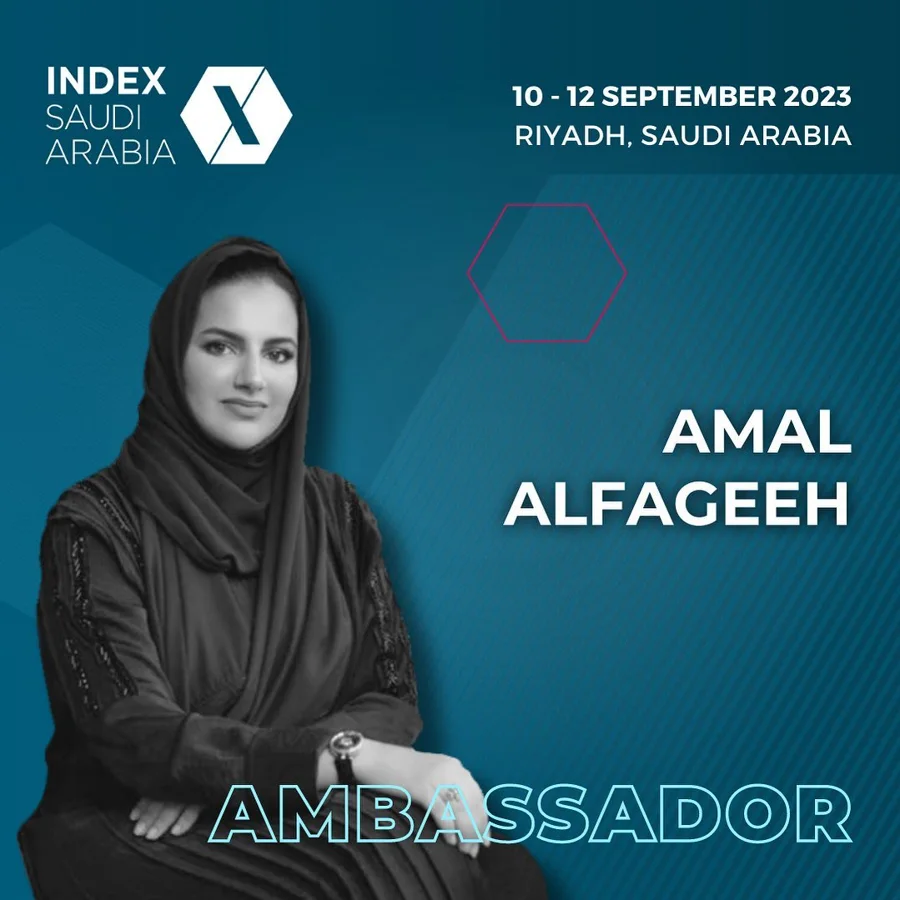 أمل الفقيه سفيرة INDEX السعودية ٢٠٢٣ – Amal Alfageeh, INDEX Saudi Arabia ambassador 2023