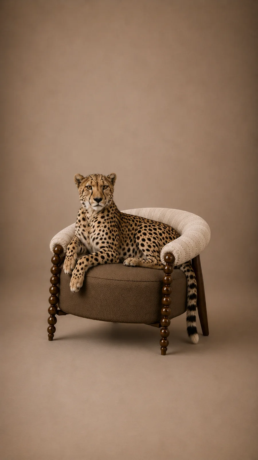 Ithq beaded accent chair, Baytonia × ADS