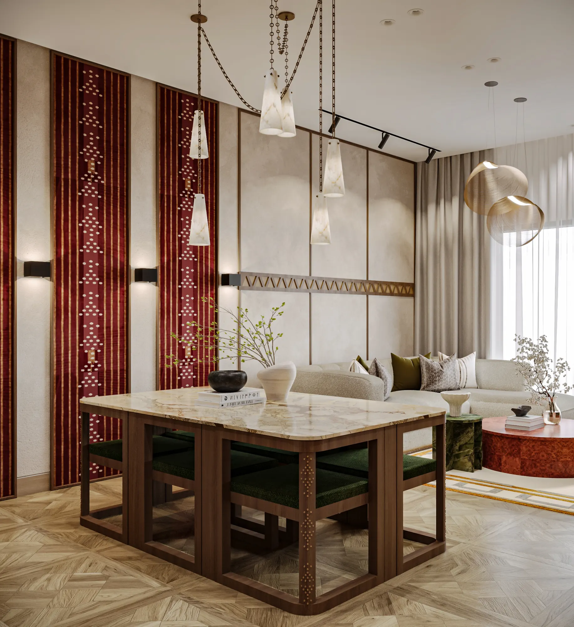 شقة مينا 58 – Mena 58 Apartment | تصميم أمل الفقيه · Amal Alfageeh