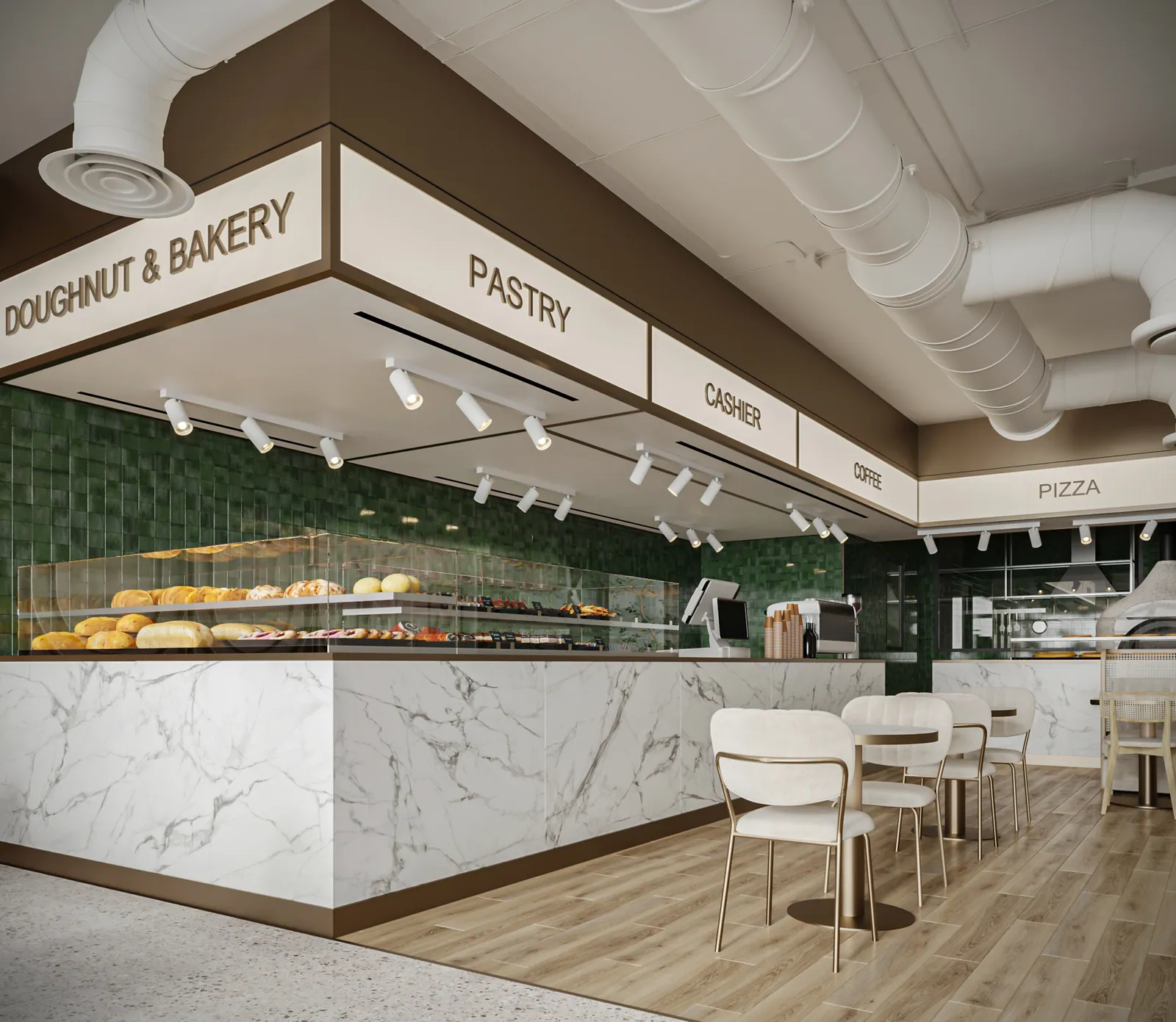 بريد أهيد – الرياض – Bread Ahead Bakery & Café, Riyadh | تصميم أمل الفقيه · Amal Alfageeh