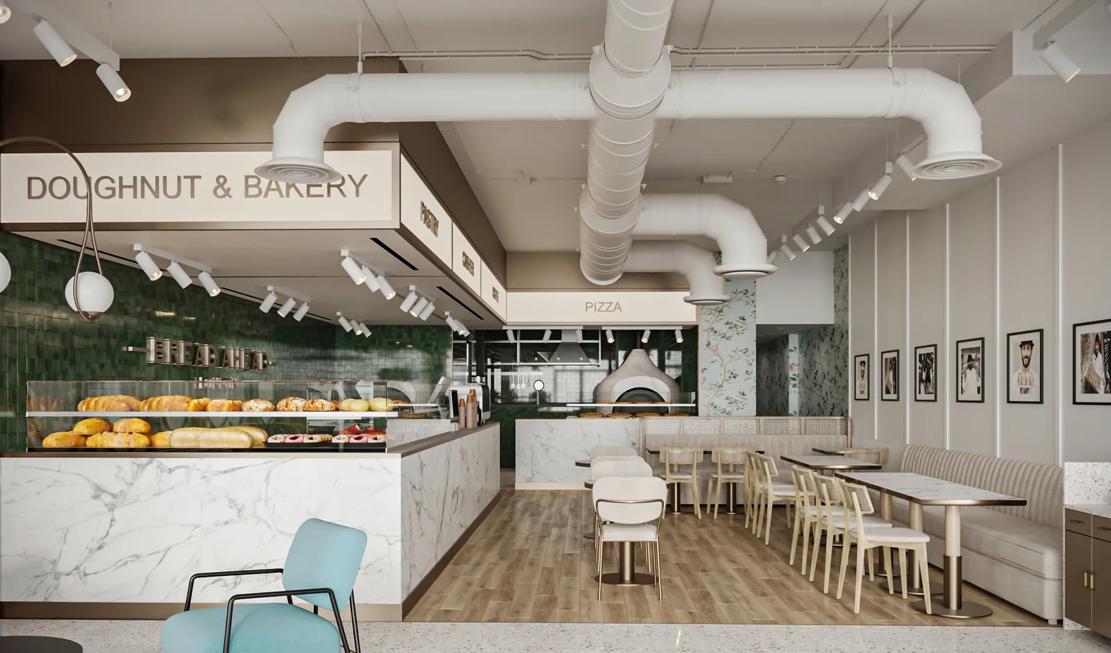 بريد أهيد – الرياض – Bread Ahead Bakery & Café, Riyadh | تصميم أمل الفقيه · Amal Alfageeh