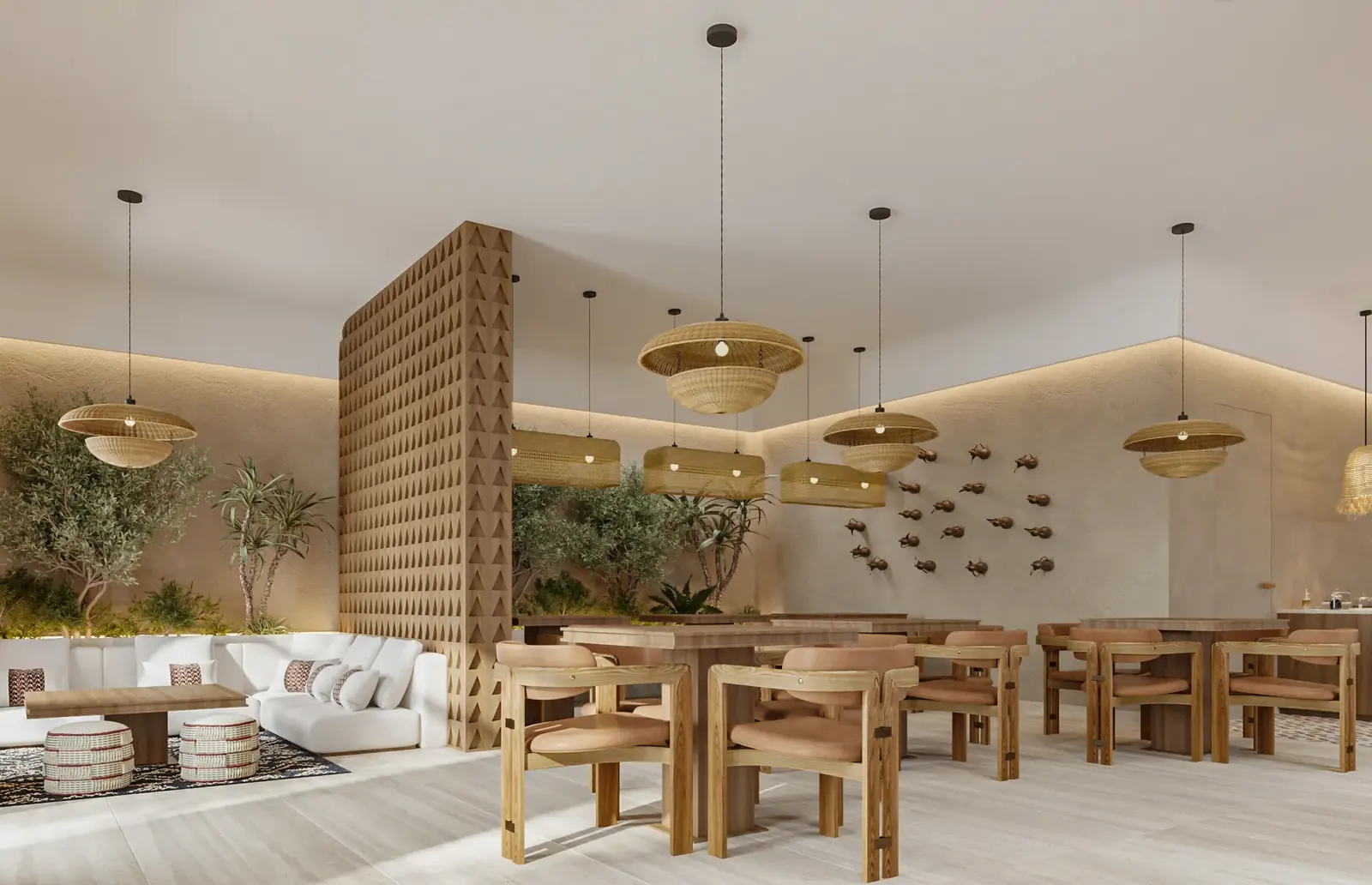 المقهى – حي الدرعية – Café, Diriyah | تصميم أمل الفقيه · Amal Alfageeh