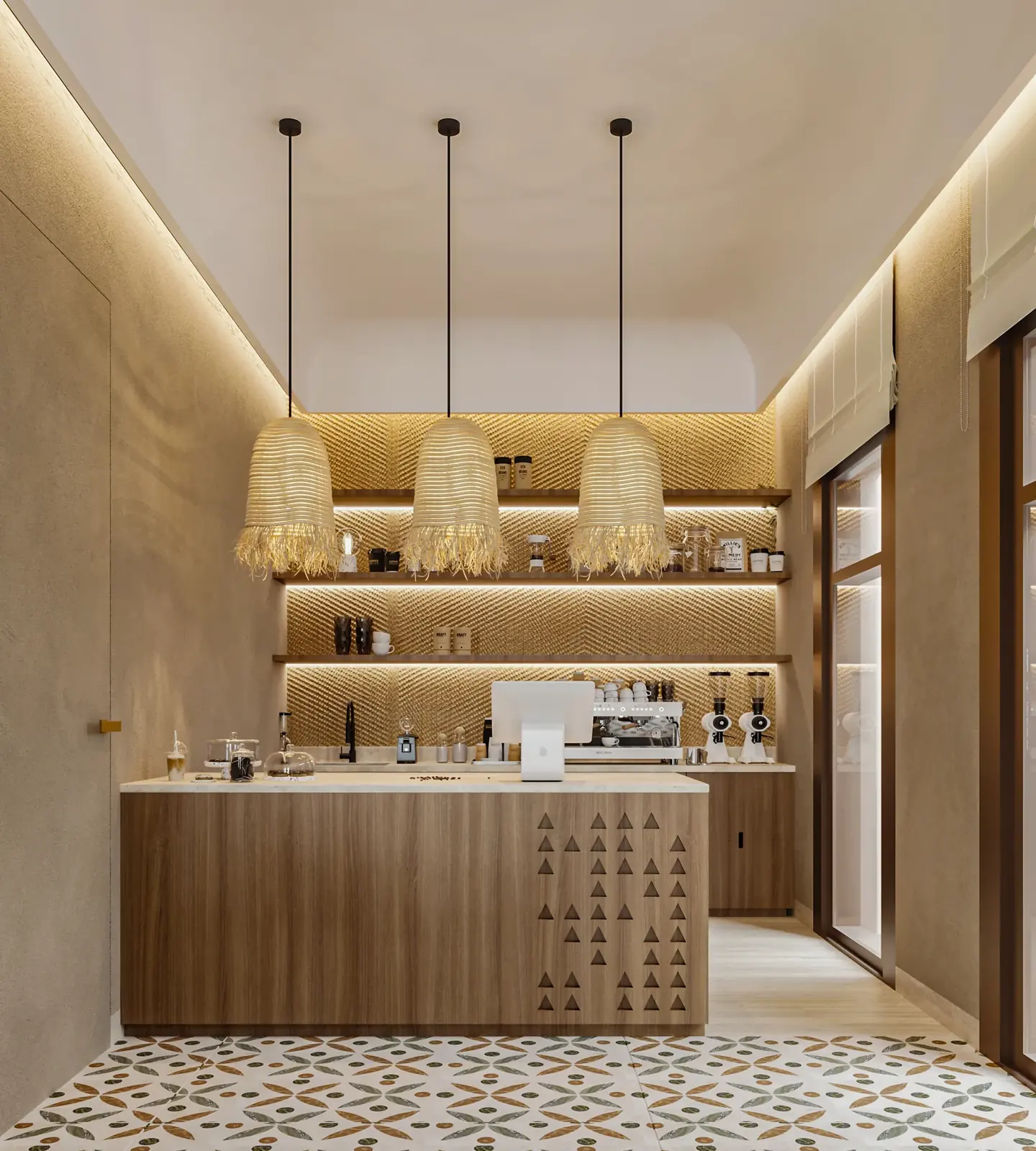 المقهى – حي الدرعية – Café, Diriyah | تصميم أمل الفقيه · Amal Alfageeh