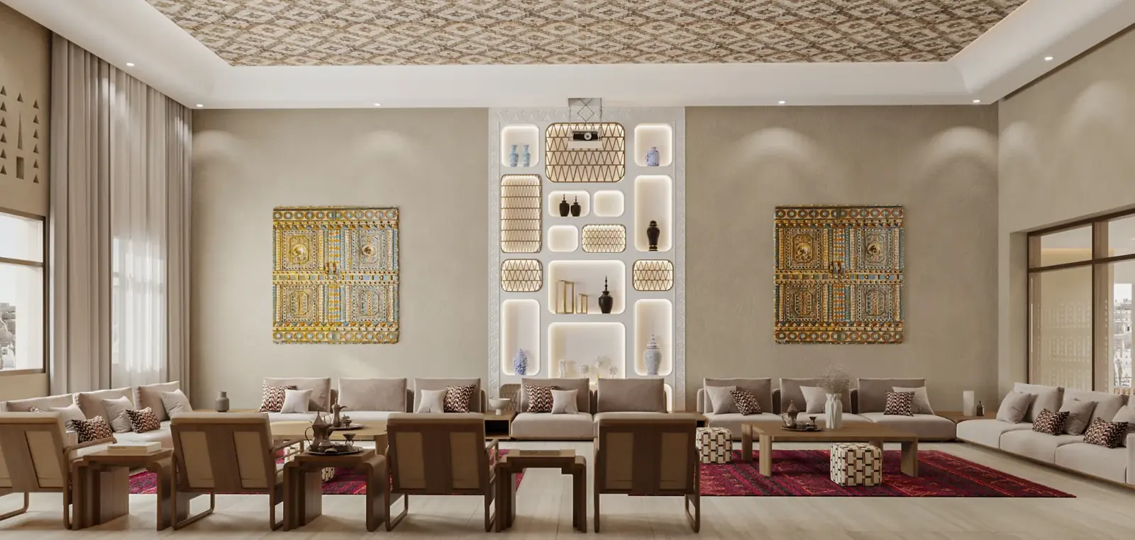 المركز المجتمعي – حي الدرعية – Community Center, Diriyah | تصميم أمل الفقيه · Amal Alfageeh