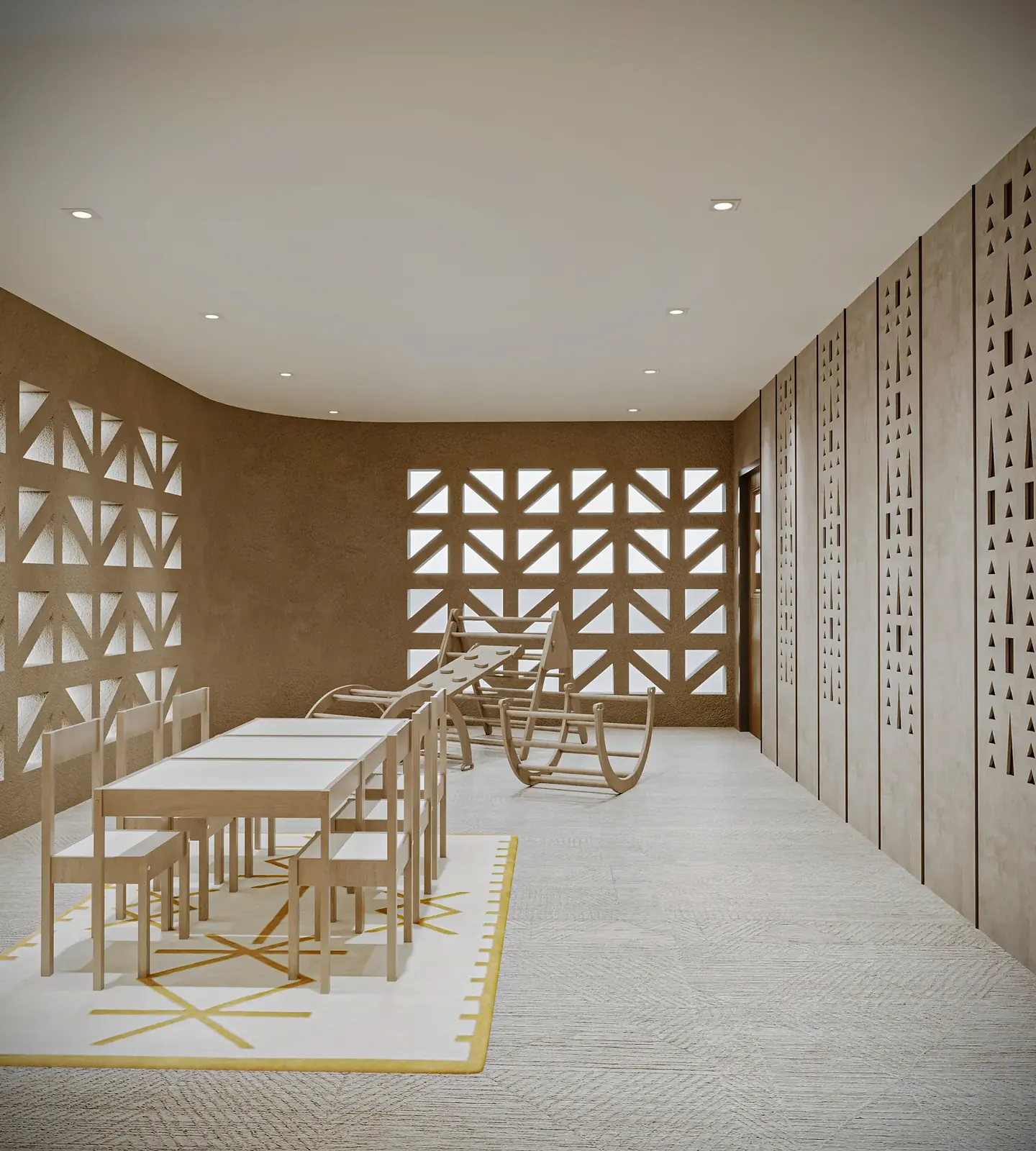 الحضانة – حي الدرعية – Nursery, Diriyah | تصميم أمل الفقيه · Amal Alfageeh