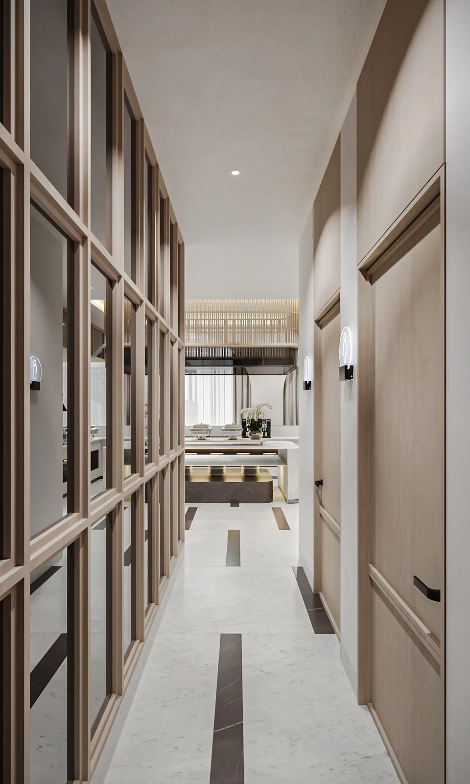 مطعم فندق – الخبر – Hotel Restaurant, Al Khobar | تصميم أمل الفقيه · Amal Alfageeh