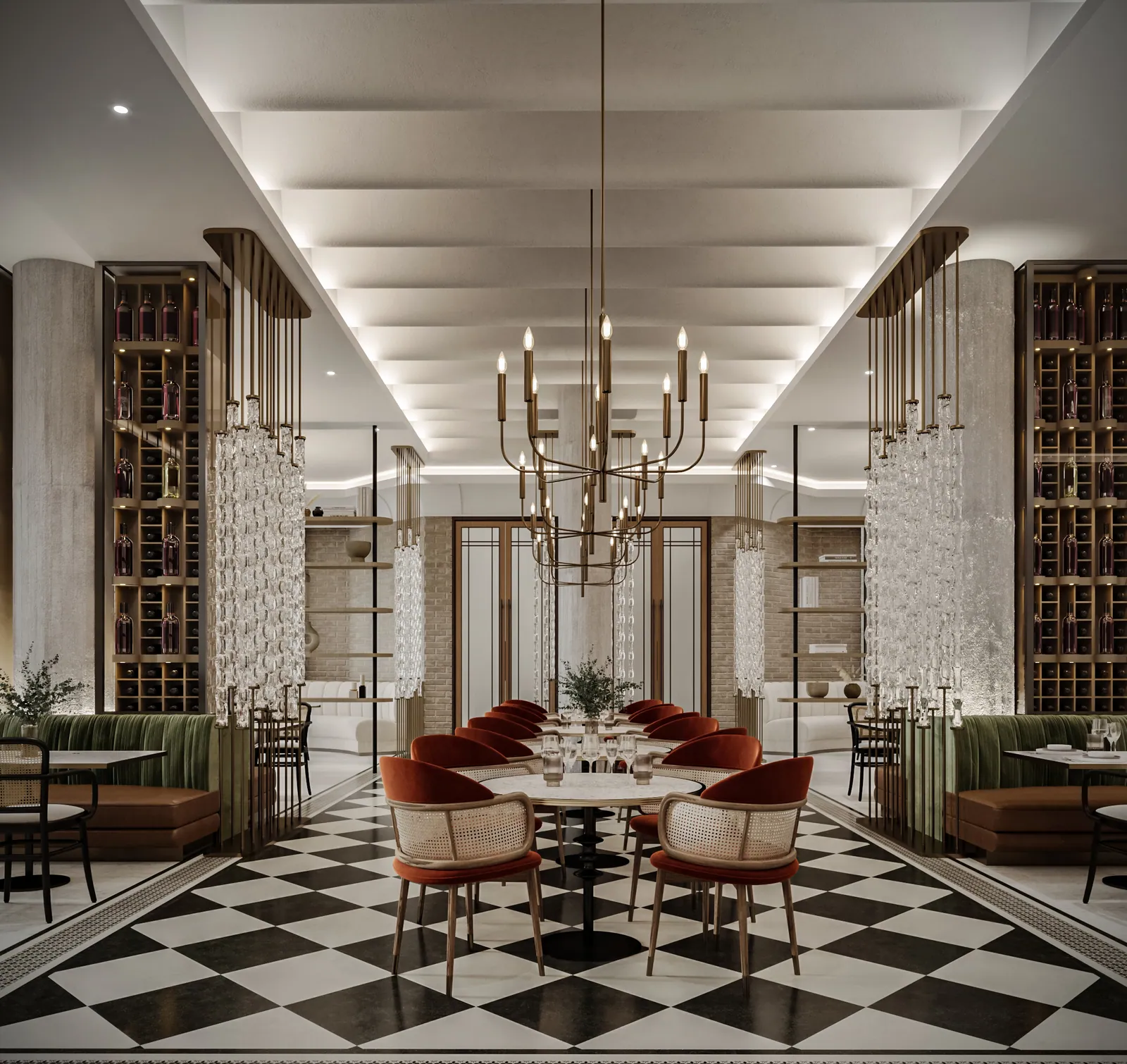 مطعم إيطالي – الخبر – Italian Restaurant, Al Khobar | تصميم أمل الفقيه · Amal Alfageeh