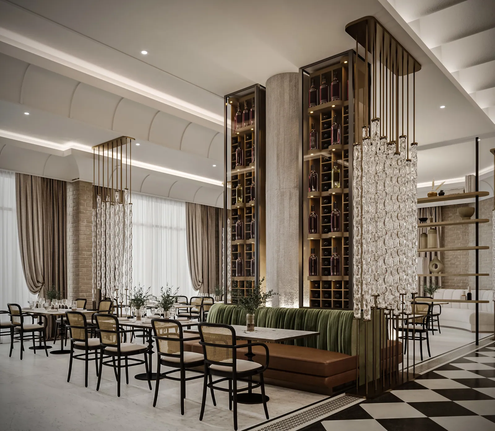 مطعم إيطالي – الخبر – Italian Restaurant, Al Khobar | تصميم أمل الفقيه · Amal Alfageeh