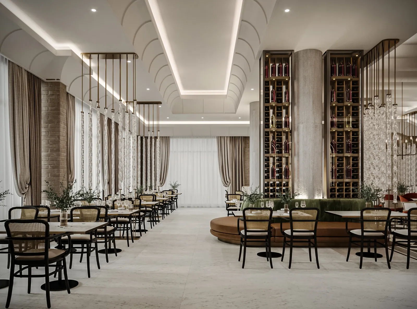 مطعم إيطالي – الخبر – Italian Restaurant, Al Khobar | تصميم أمل الفقيه · Amal Alfageeh