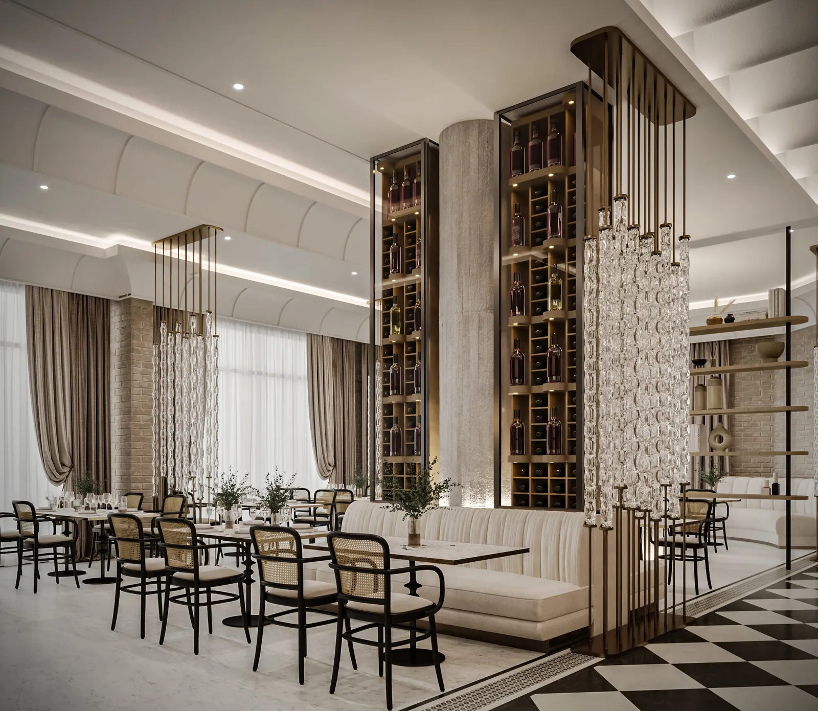 مطعم إيطالي – الخبر – Italian Restaurant, Al Khobar | تصميم أمل الفقيه · Amal Alfageeh