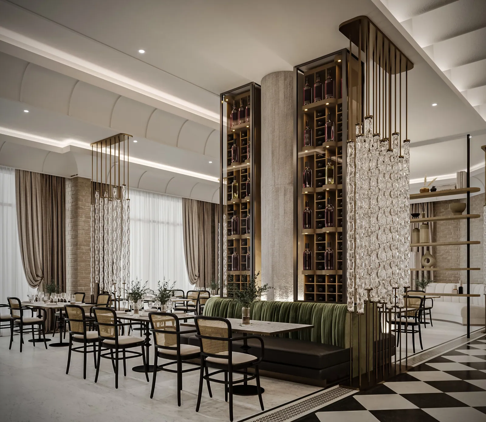 مطعم إيطالي – الخبر – Italian Restaurant, Al Khobar | تصميم أمل الفقيه · Amal Alfageeh