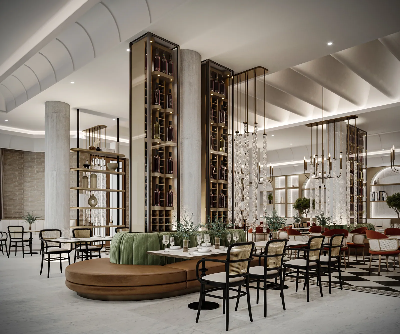 مطعم إيطالي – الخبر – Italian Restaurant, Al Khobar | تصميم أمل الفقيه · Amal Alfageeh