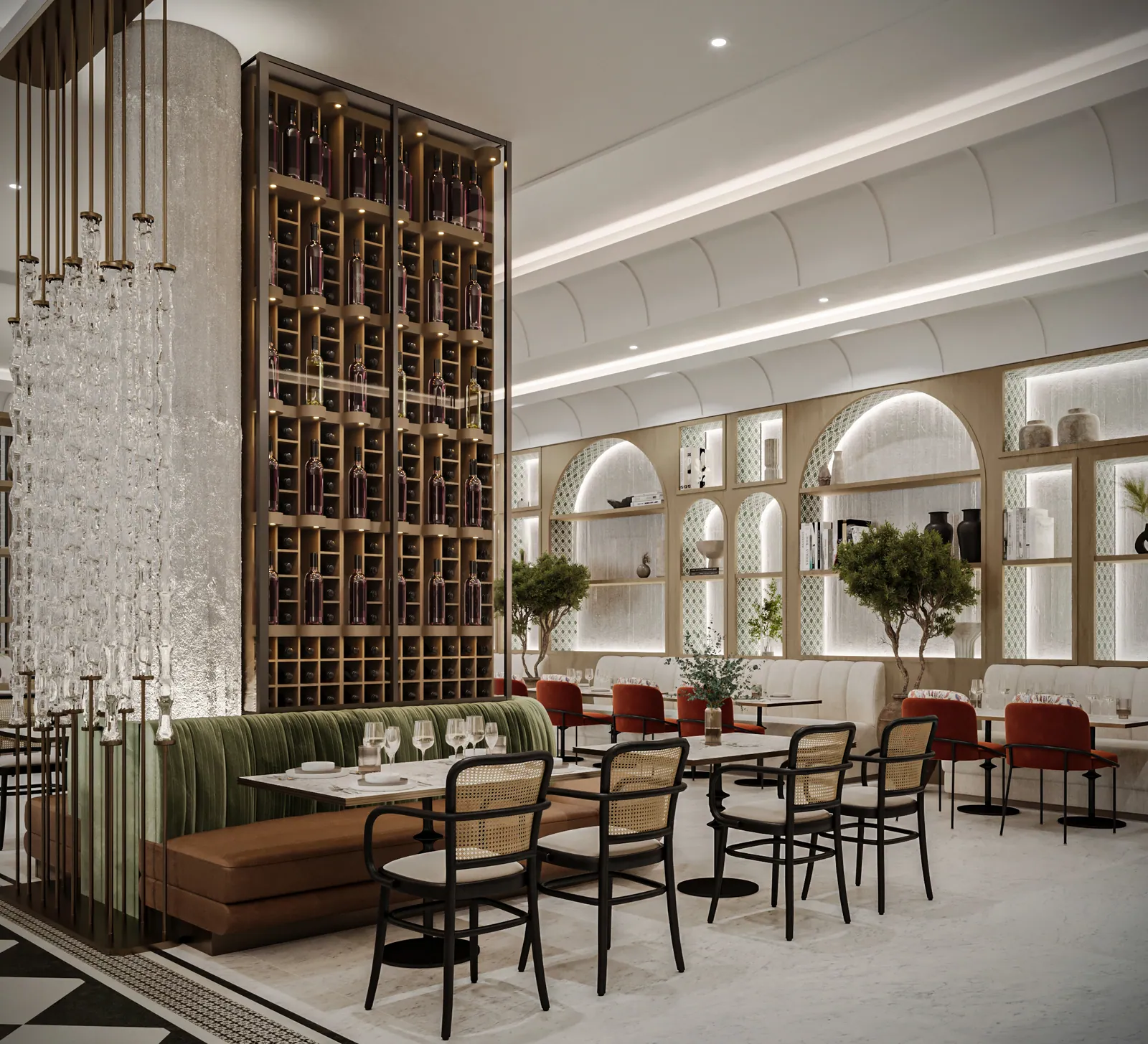 مطعم إيطالي – الخبر – Italian Restaurant, Al Khobar | تصميم أمل الفقيه · Amal Alfageeh
