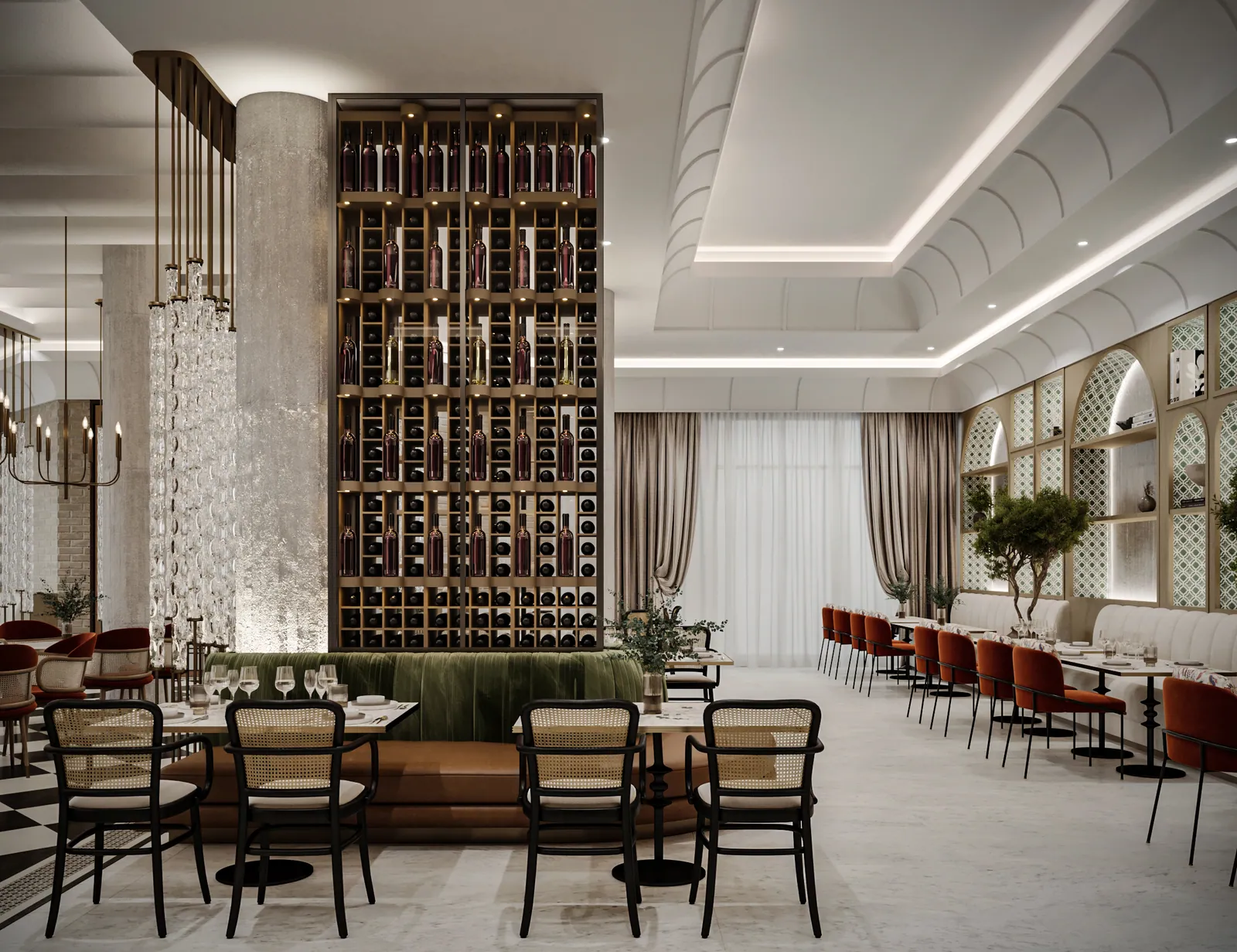 مطعم إيطالي – الخبر – Italian Restaurant, Al Khobar | تصميم أمل الفقيه · Amal Alfageeh