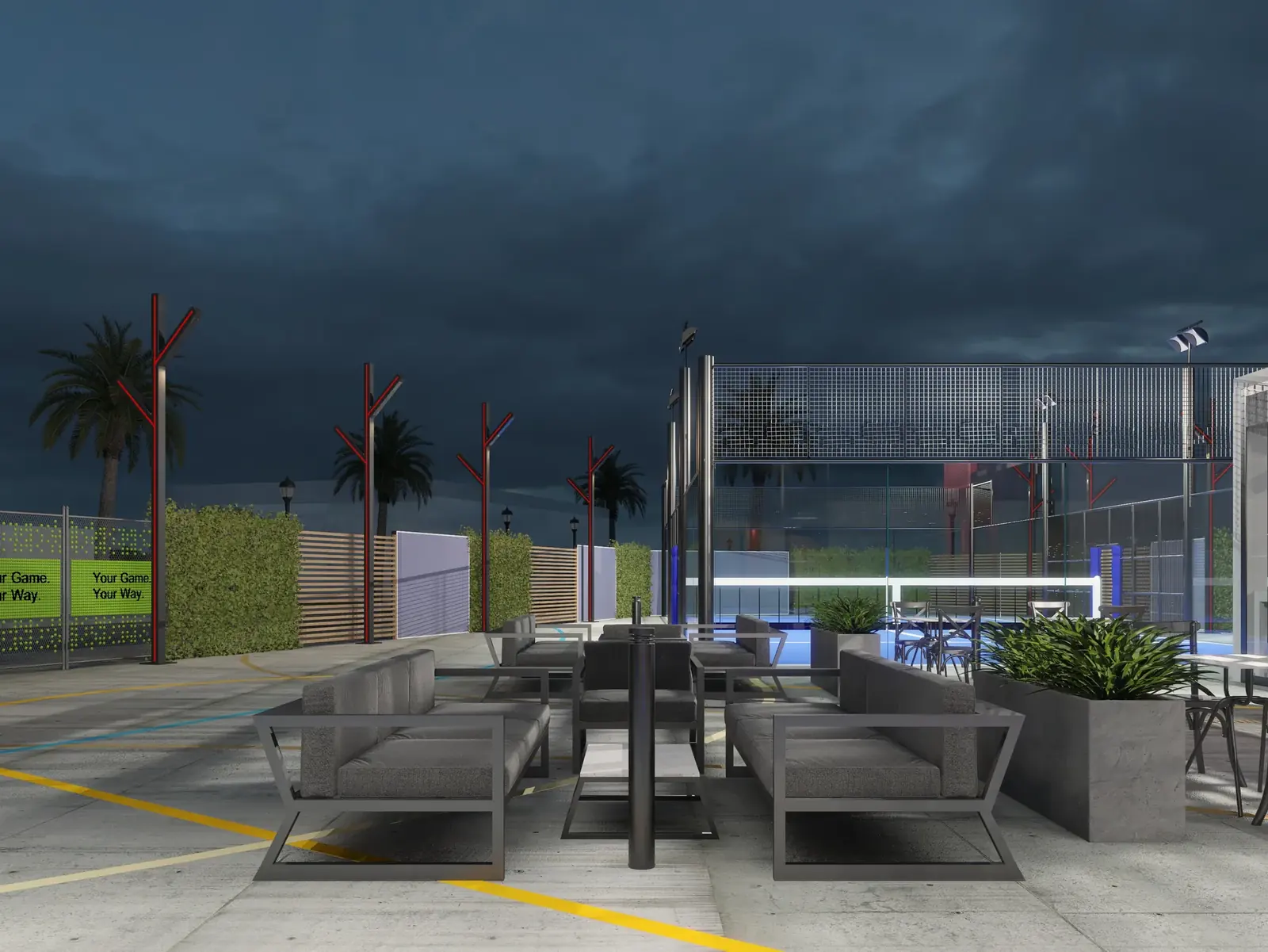 نادي بادل تنس – Padel Tennis Club | تصميم أمل الفقيه · Amal Alfageeh