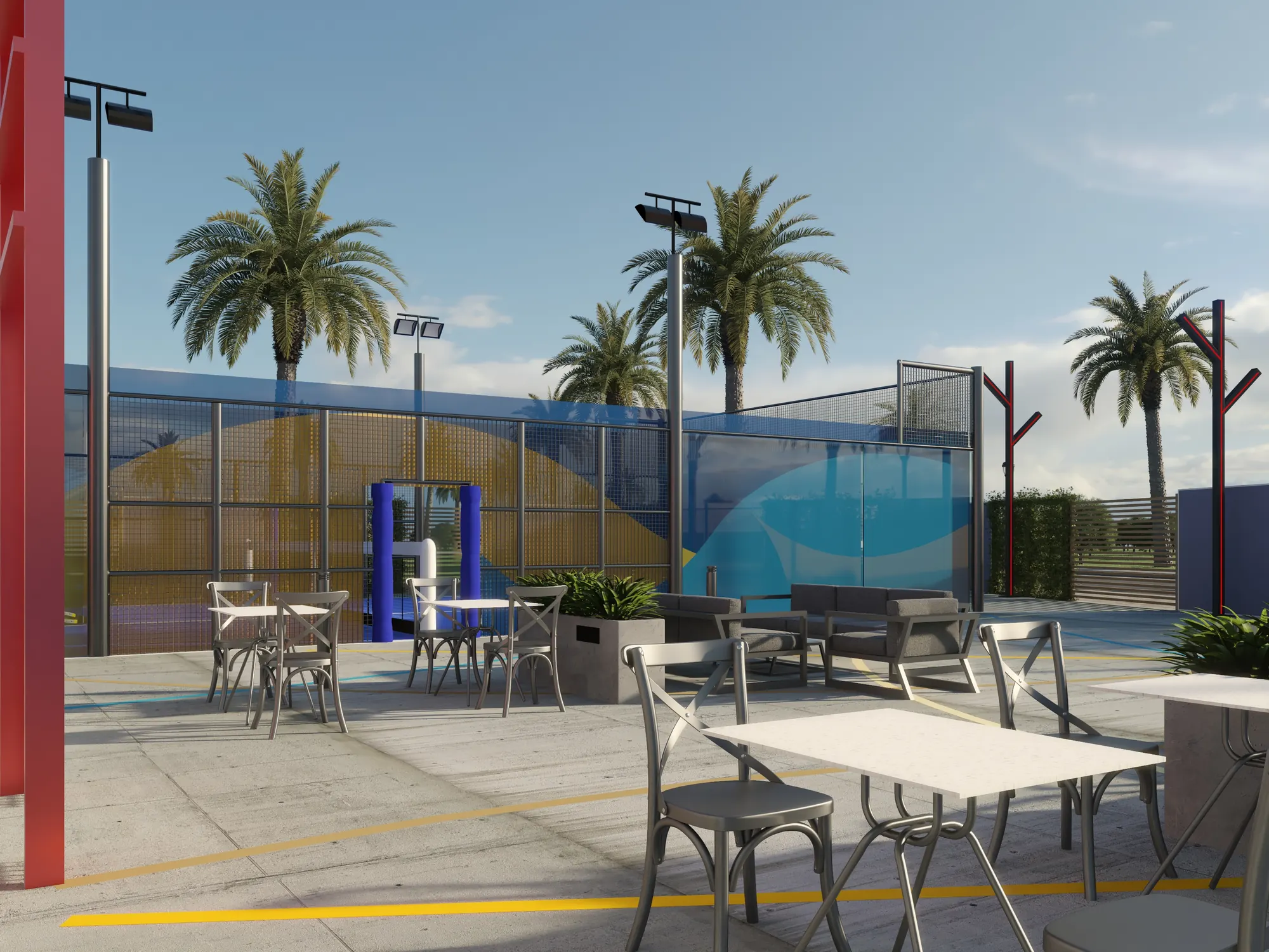 نادي بادل تنس – Padel Tennis Club | تصميم أمل الفقيه · Amal Alfageeh