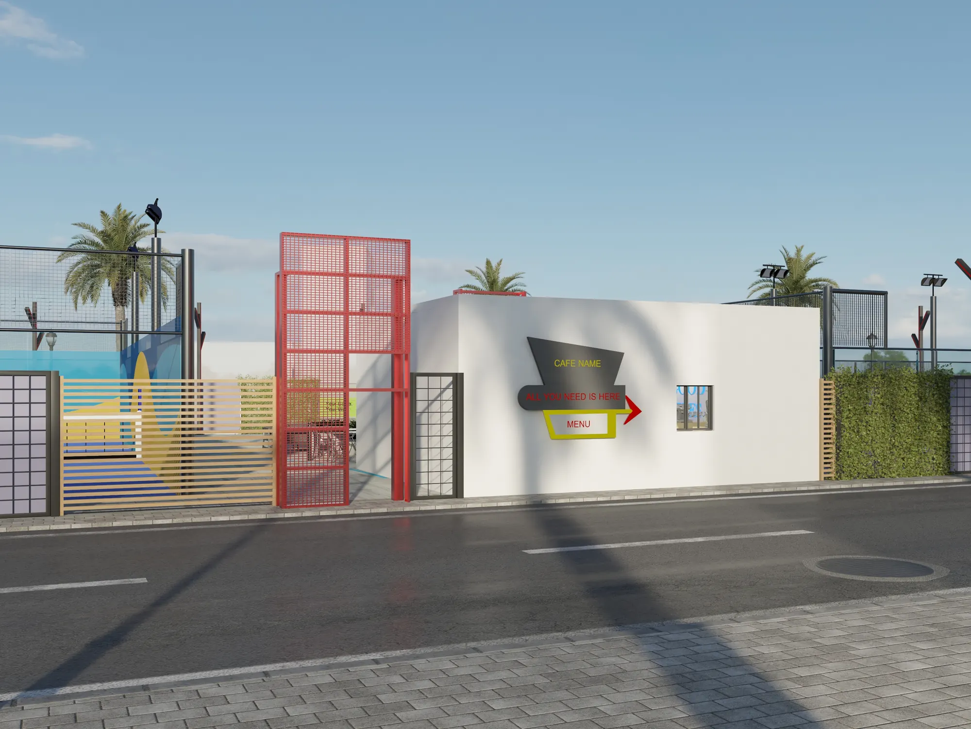 نادي بادل تنس – Padel Tennis Club | تصميم أمل الفقيه · Amal Alfageeh