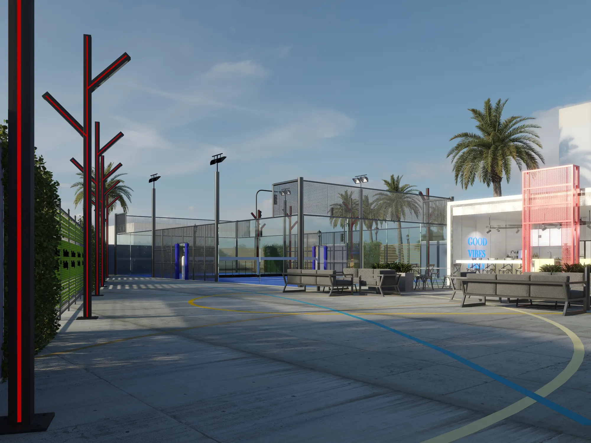 نادي بادل تنس – Padel Tennis Club | تصميم أمل الفقيه · Amal Alfageeh