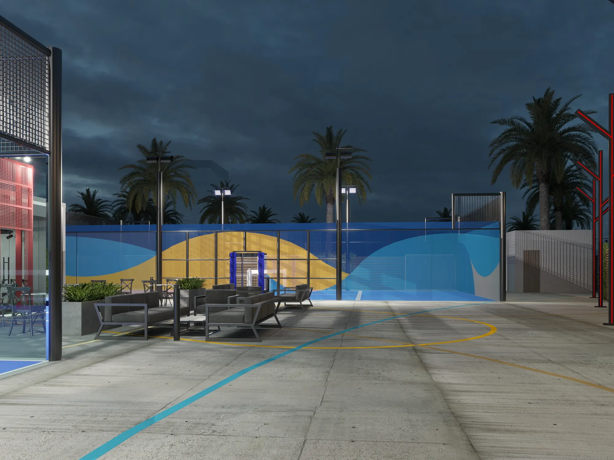 نادي بادل تنس – Padel Tennis Club | تصميم أمل الفقيه · Amal Alfageeh